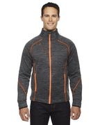 Mens Flux Mlange Bonded Fleece Jacket - cARBON OLY RED - S(D0102H7KNB6)