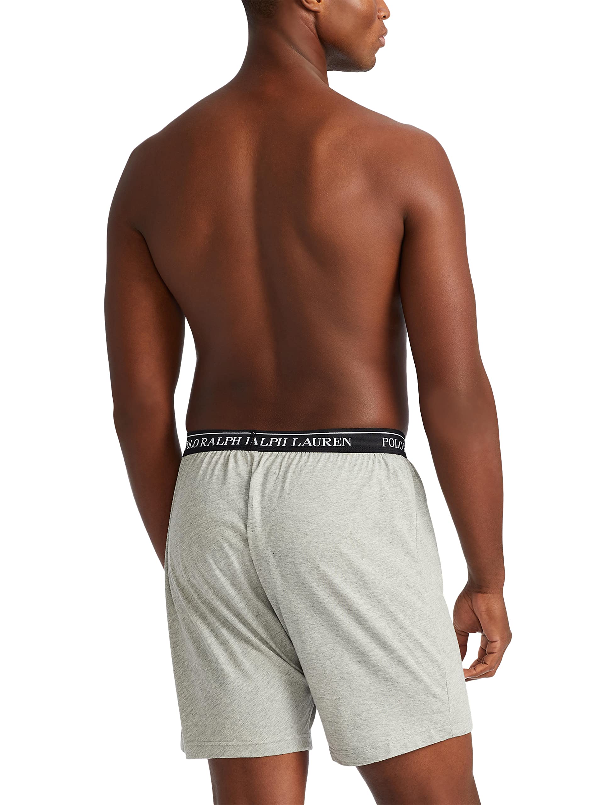 POLO RALPH LAUREN Classic Fit w/Wicking 3-Pack Knit Boxers Andover Heather/Madison Heather/Black MD