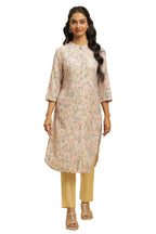 W For Woman Soft Multicoloured Floral Print A-Line Kurta_21Sfw16153-114958_S