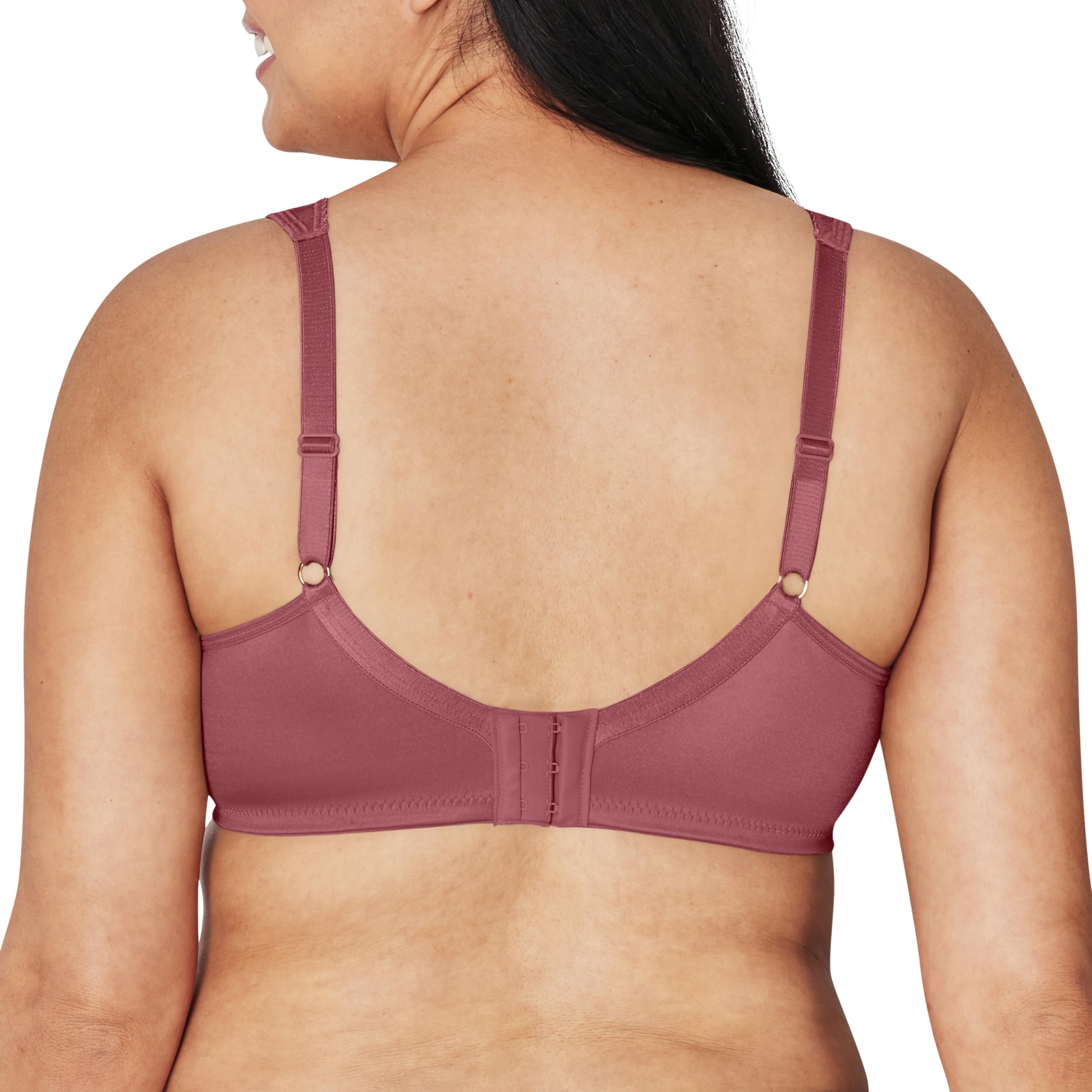 Playtex Women's 18-Hour Ultimate Lift Wireless Full-Coverage Bra, Single or 2-Pack, Rustic Berry Red