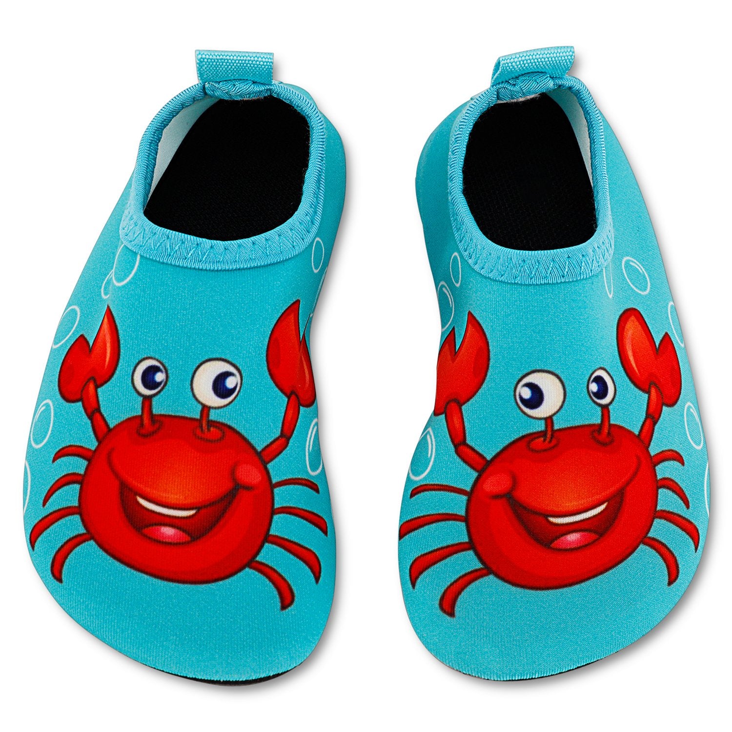 Toddler Kids Swim Water Shoes Quick Dry Non-Slip Water Skin Barefoot Sports Shoes Aqua Socks for Boys Girls Toddler, Crab, 6.5 T