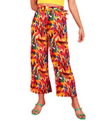 POPWINGS Casual Floral Printed Wide-Leg Trousers for Women || Latest Stylish Western Summer Wear Women Trousers || Ankle-Length 