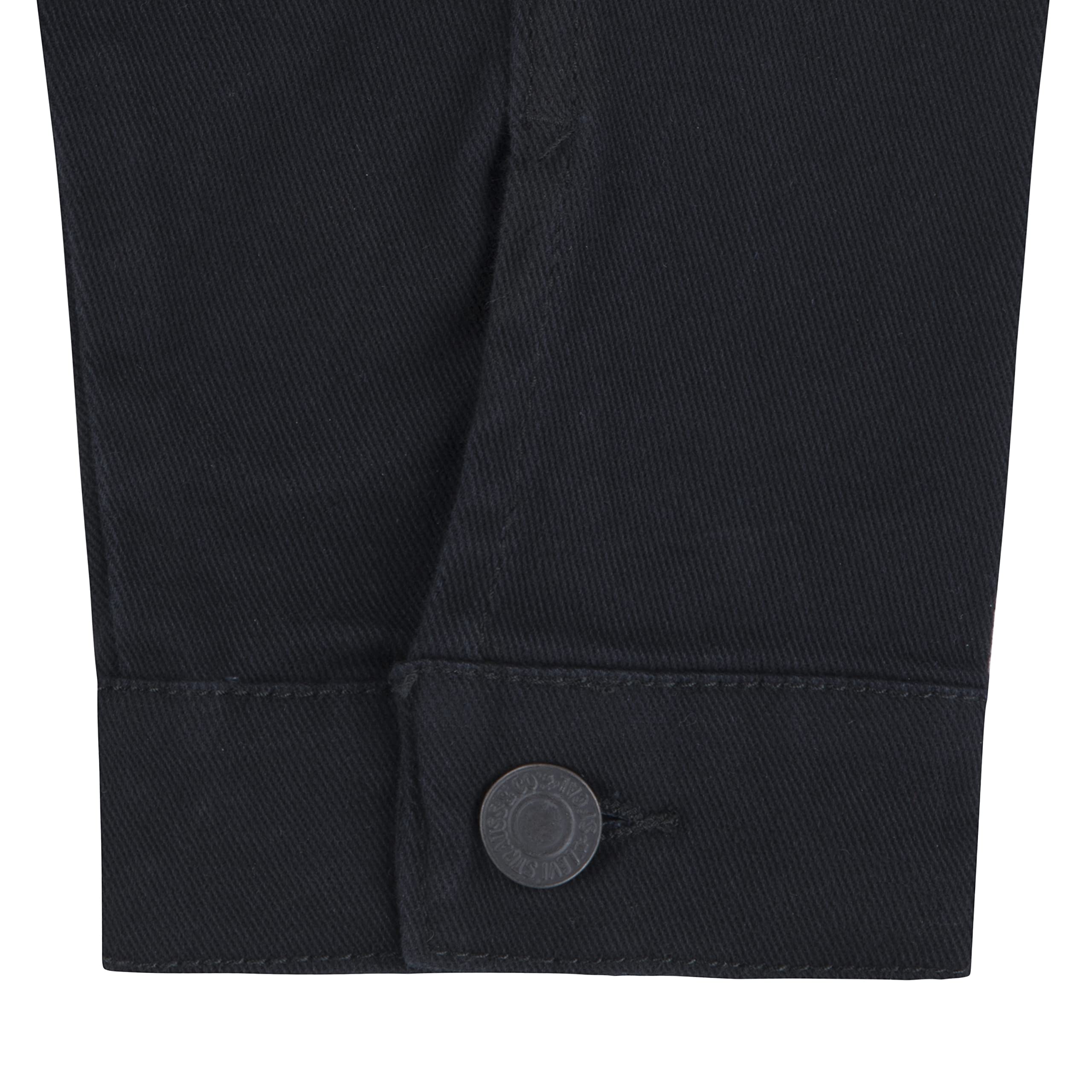 Levi's Boys' Denim Trucker Jacket, Black, L