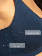 Nykd (Nyb169 Cotton Anti Microbial Non Padded & Non Wired Side Support Shaper Bra For Women | Full Coverage Bra With Detailed Co