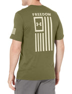 Under Armour Men's New Freedom Flag T-Shirt, Marine Od Green (390)/Desert Sand, X-Large
