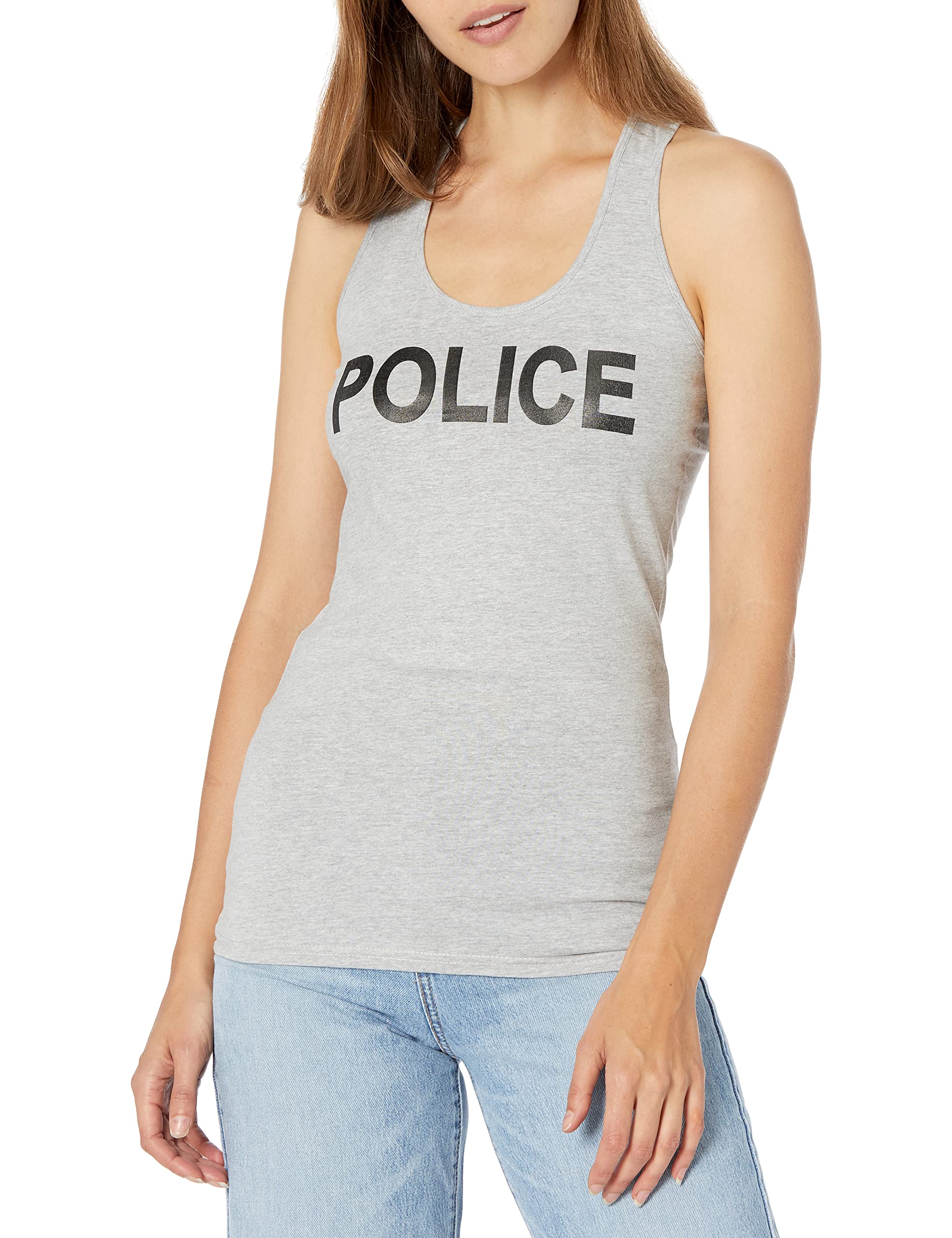 Graphic Tank, Police, H.Grey, L