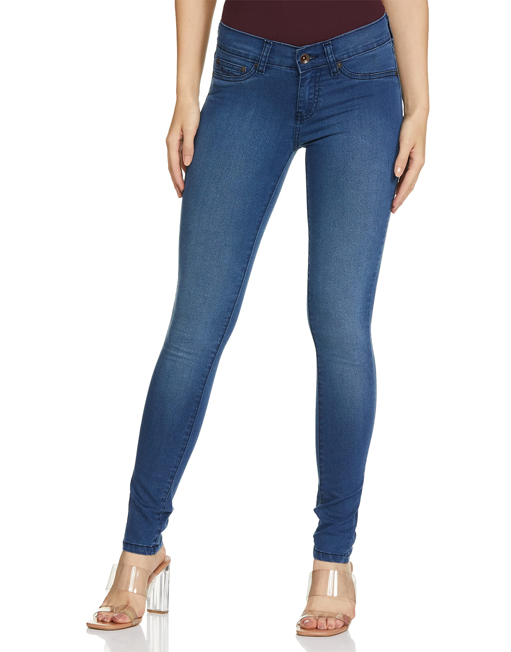 Pepe Jeans Ladies LadieS Regular Fit Jeans (Pl202433G210_Mid-Ind_26), Blue