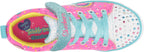 Skechers Kids Girls Twinkle Toes Sparkle Lite-Unicorn Craze Sneaker, Neon Pink/Multi, 6 toddler