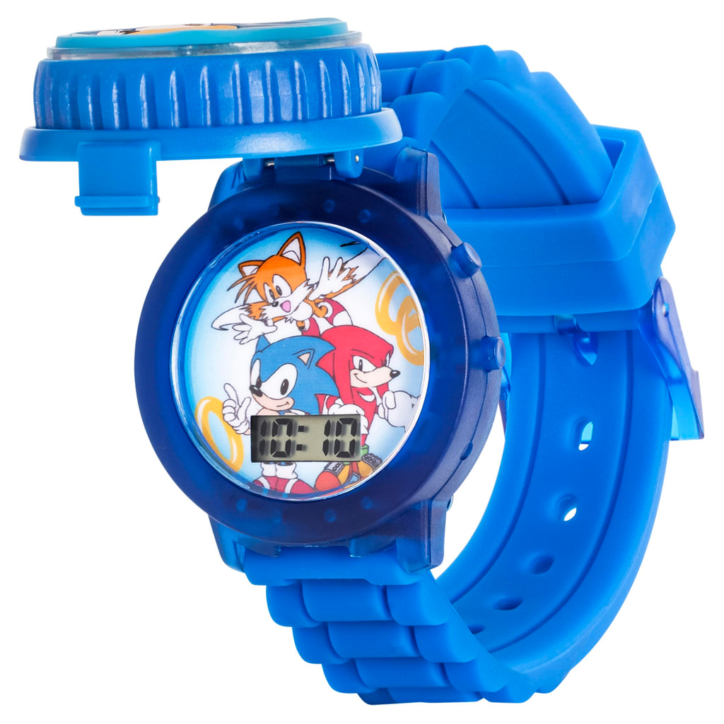 Accutime Sonic The Hedgehog Kids' SNC4020 Digital Display Quartz Blue Watch