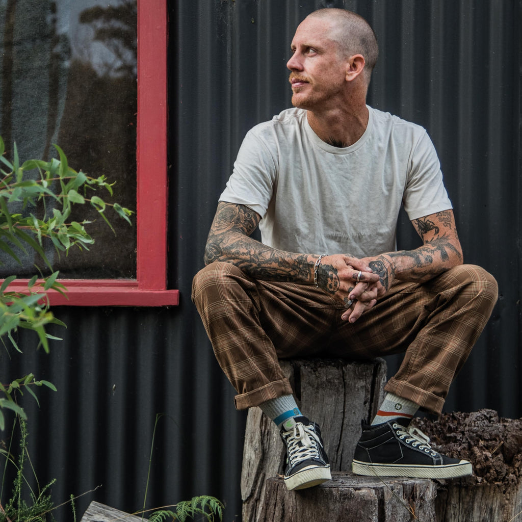 Stance Crew Tacoma Socks [3 Pack] (Large, Navy)