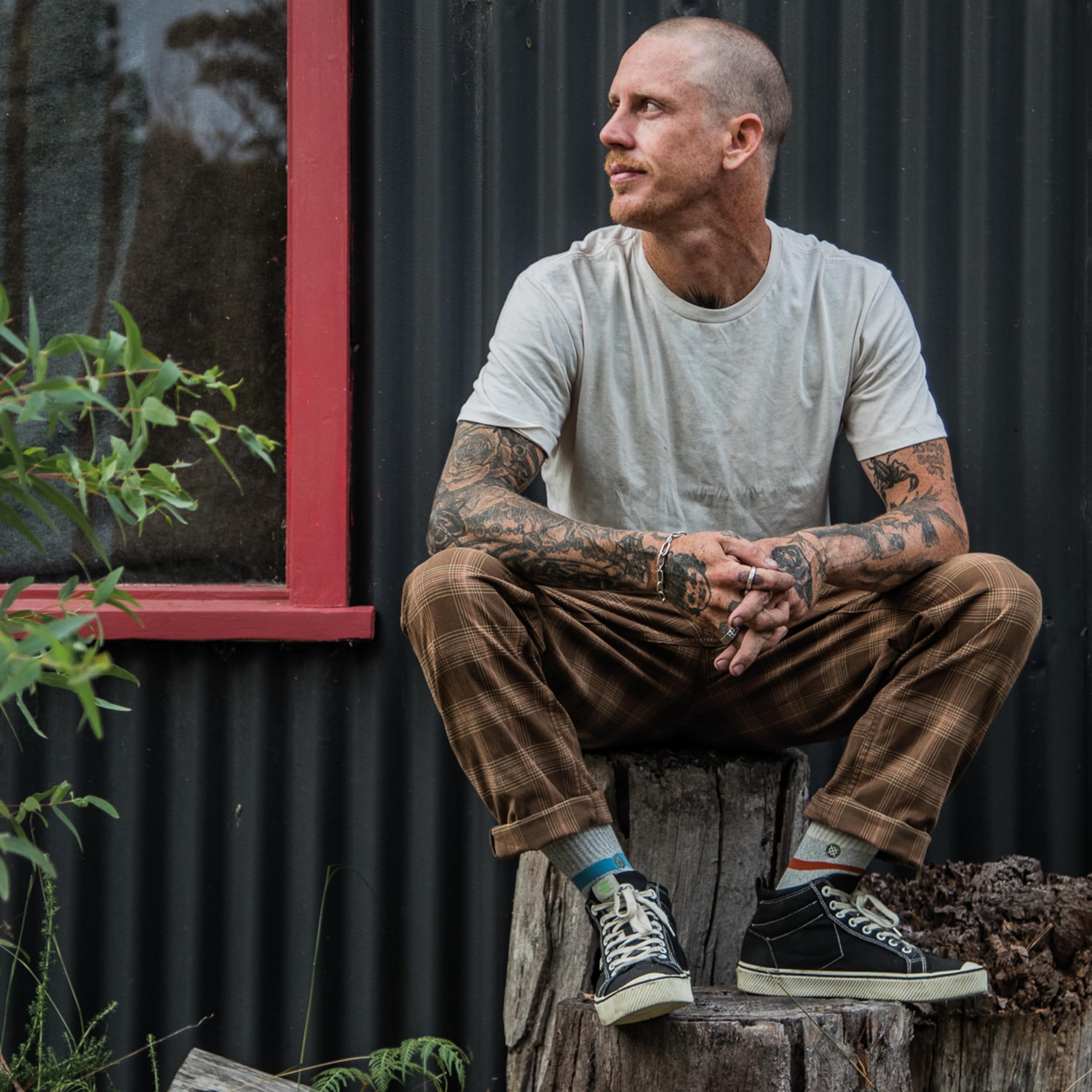 Stance Crew Tacoma Socks [3 Pack] (Large, Navy)