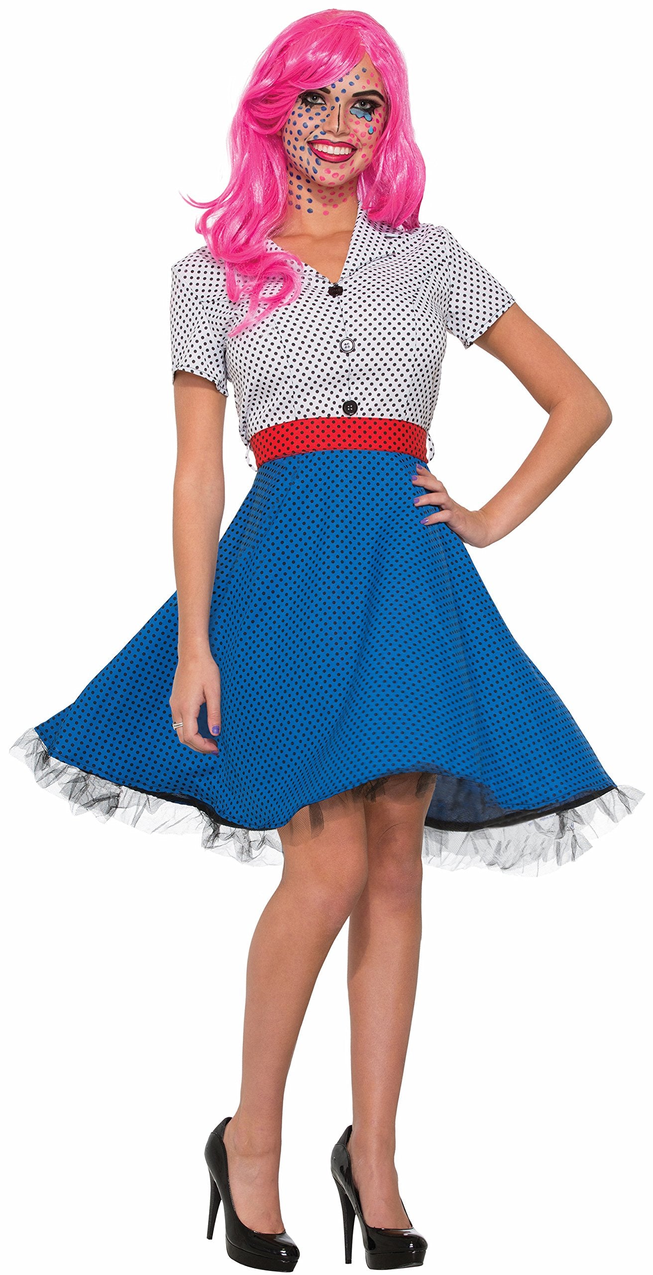 Forum Women's Pop Art Ms. Dottie Dress, as Shown, Standard