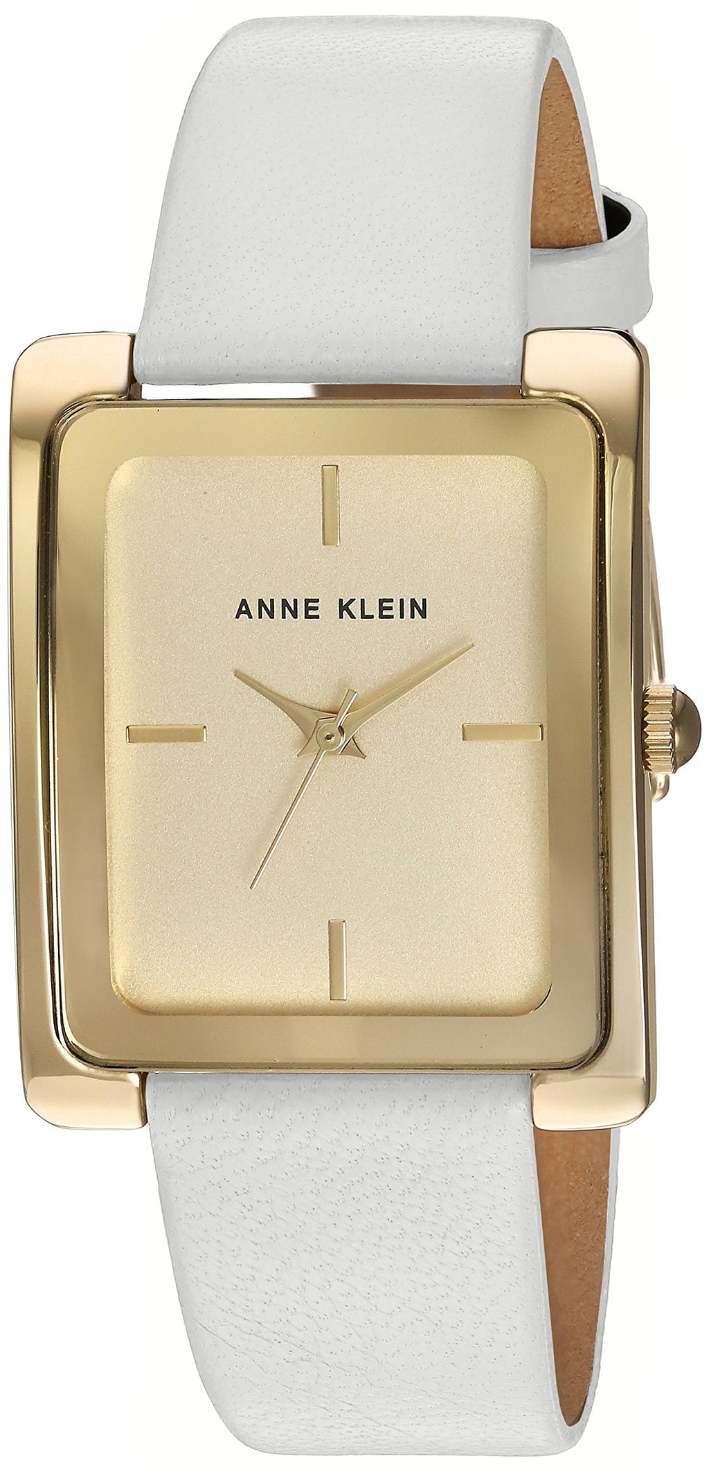Anne Klein Women's AK/2706CHWT Analog Display Japanese Quartz White Watch