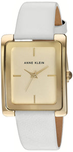 Anne Klein Women's AK/2706CHWT Analog Display Japanese Quartz White Watch