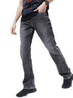 Ketch Mens Boot Cut Grey Jeans
