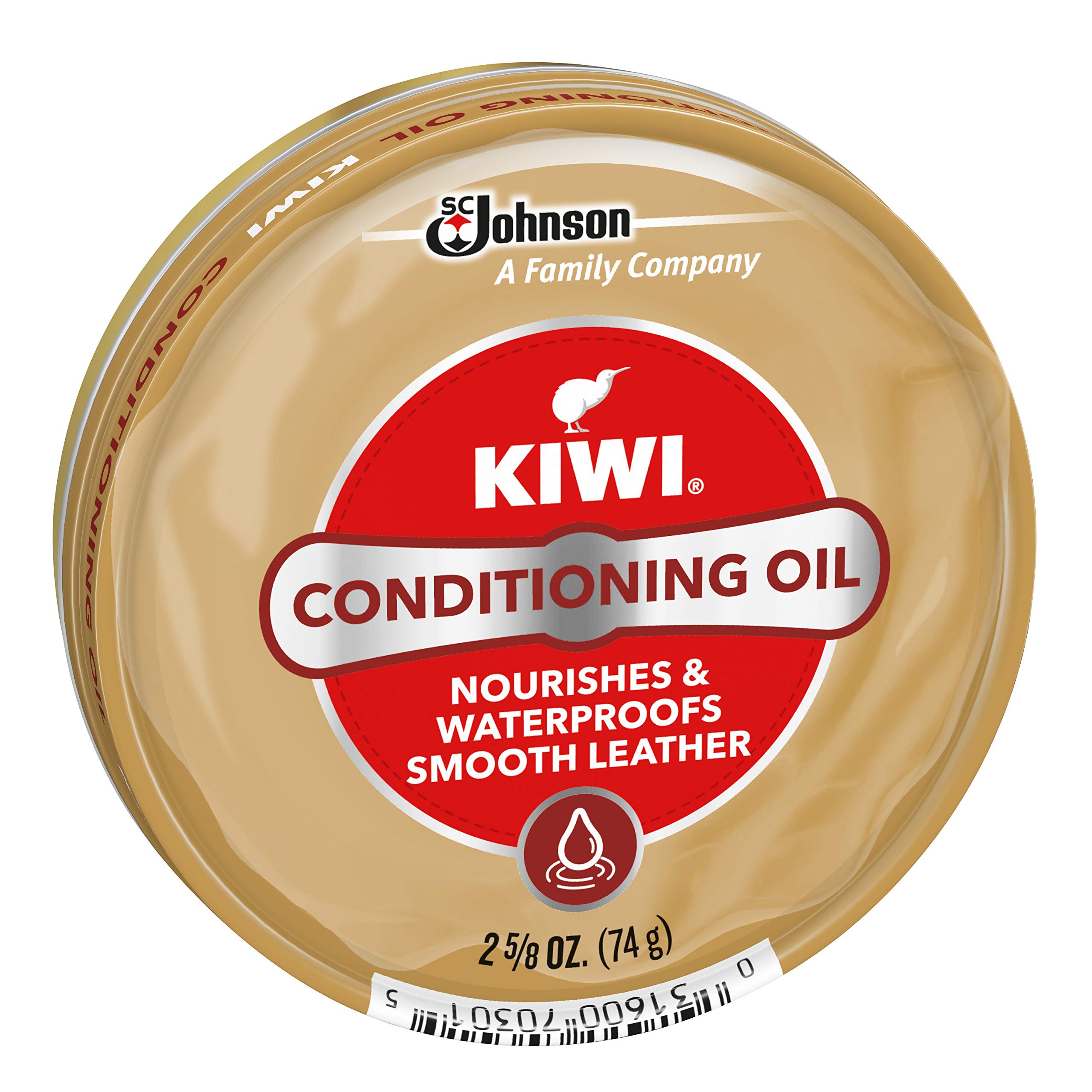 KIWI Shoe Conditioning Oil | Leather Care for Shoes, Boots, Furniture, Jacket, Briefcase and More | 2 5/8 Oz