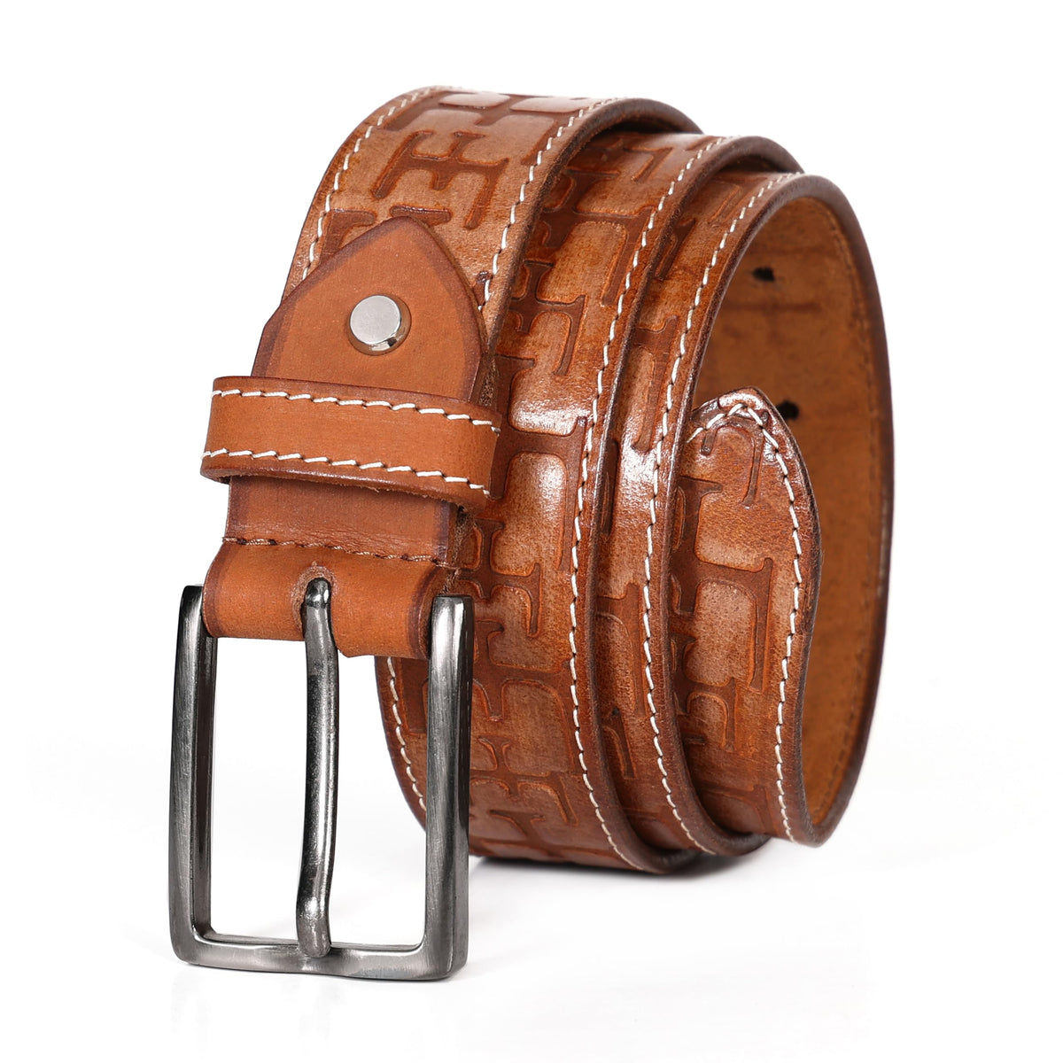 Ms Pet House MenS Genuine Leather Belt | Classic Pin Buckle | Formal & Casual Belt For Jeans & Dress Pants | Ideal Gift Box For 26-36