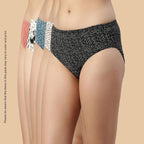 Enamor CH03-Cotton Classic Antimicrobial and Stain Release Finish Hipster Panty-Pack of 5