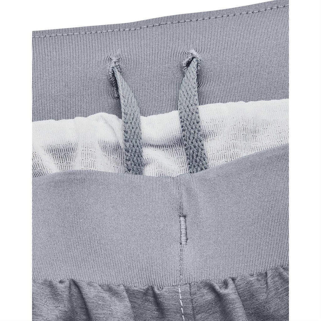 Under Armour Women's Fly By 2.0 Running Shorts , Steel Full Heather (035)/Steel , 3X-Large