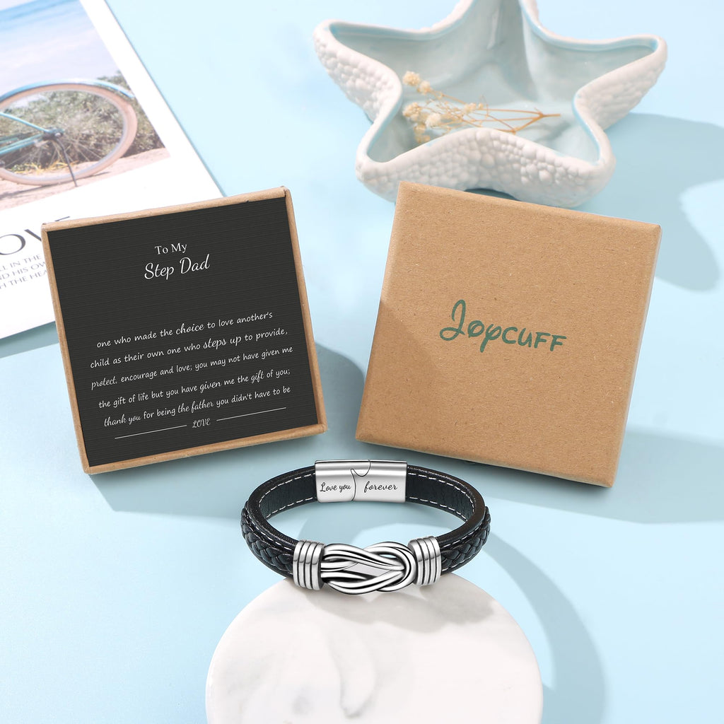 JoycuFF Step Dad Birthday Gifts from Daughter Son, Gifts for Step Dad Unique Present for Step Father On Father's Day Christmas K