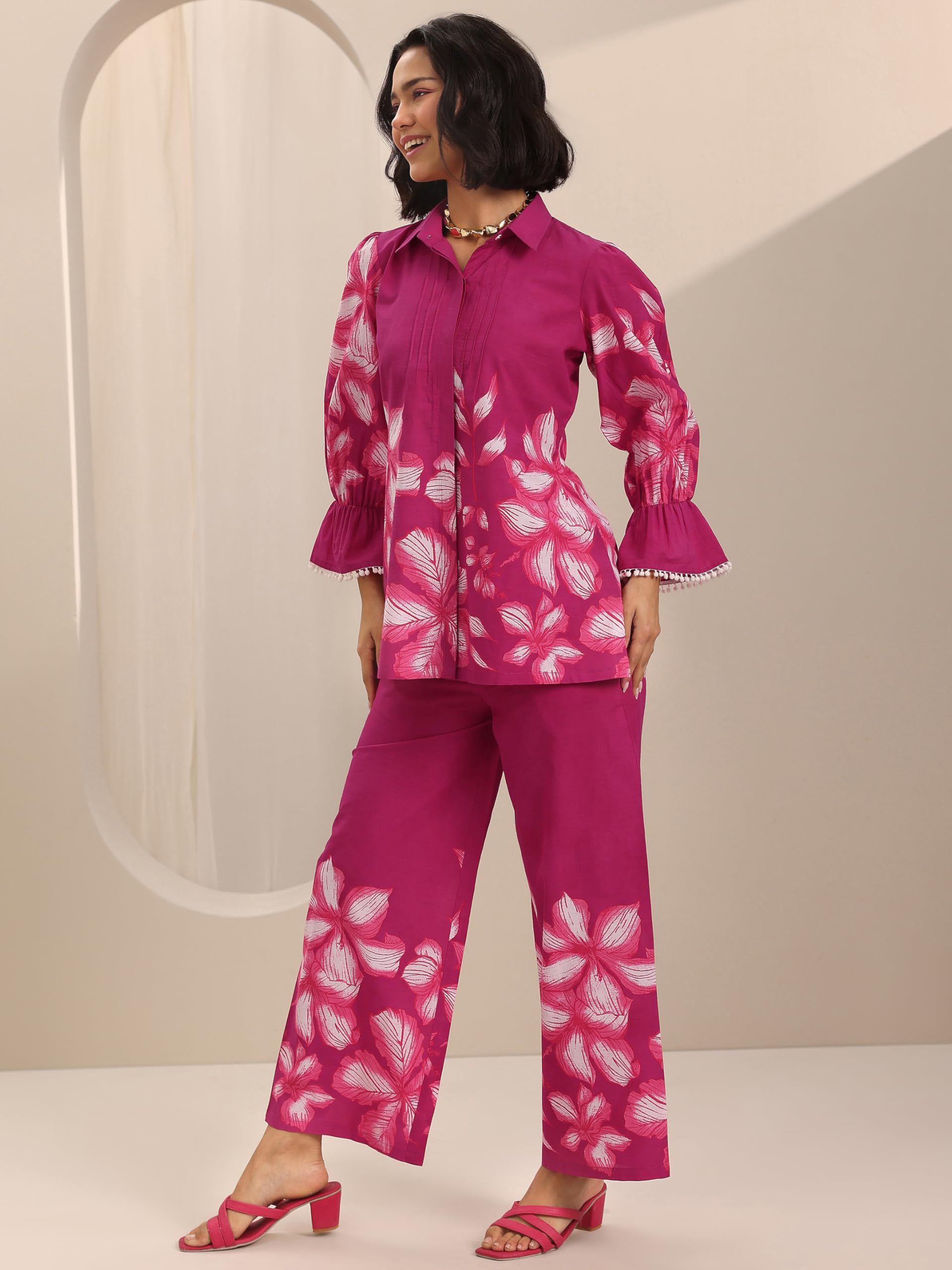 Libas WomenS Cotton Co-Ords Set (400659