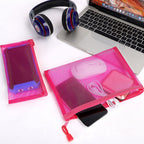 Sinzip 12 Pieces Zipper Nylon Mesh Pouch, Mesh Cosmetic Bags Makeup Bags Pencil Case, Multipurpose Travel Bags for WB06 Wb06
