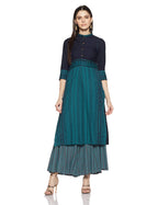 W For Woman Women'S Kurta (18Auw11250-310096_Blue_14 Xl