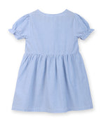 Beebay Kids Girls Panda Applique y/d Dress Blue