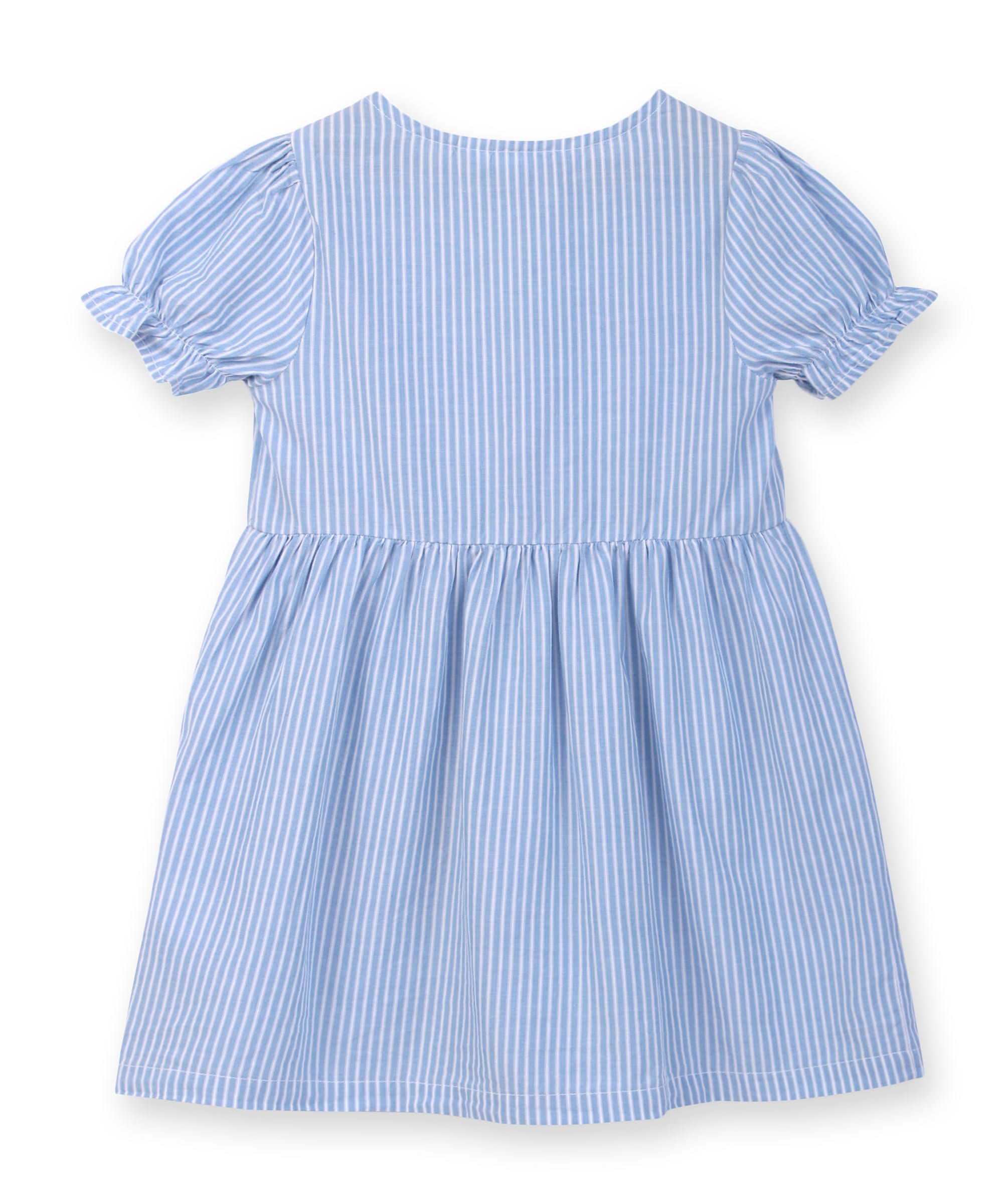 Beebay Kids Girls Panda Applique y/d Dress Blue
