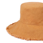 HZEYN Bucket Hats for Women Wide Brim Summer Travel Packable Cotton Bucket Beach Sun Hat UPF 50+ (Khaki)