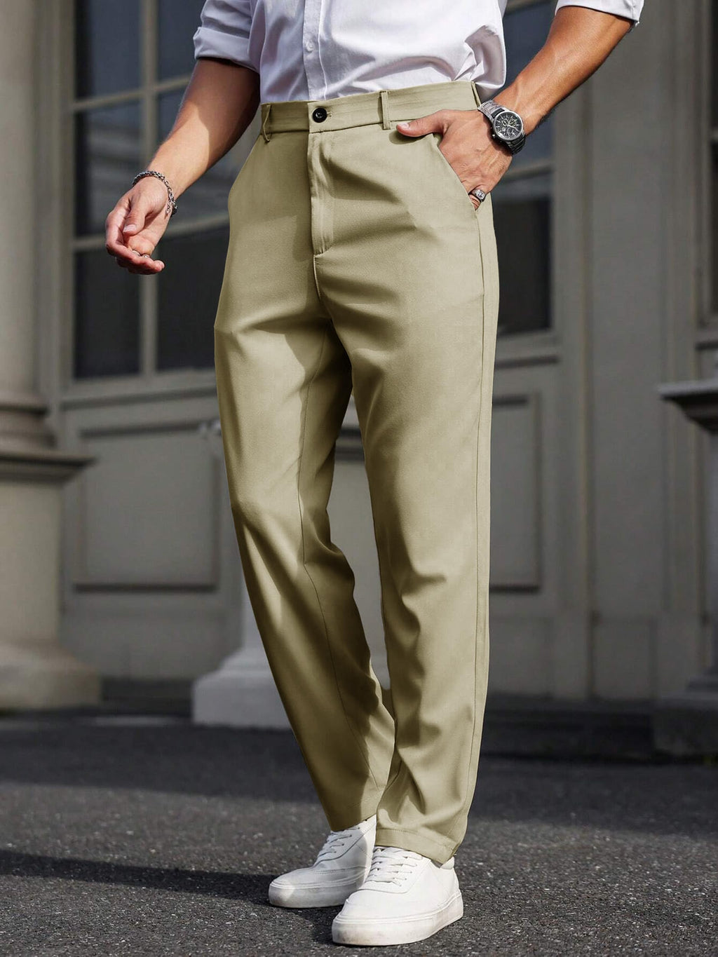 Noble Monk Formal Pants For Men | Stylish Regular Fit MenS Wear Trousers For Office Or Party | Solid Formal Regular Fit Trouser