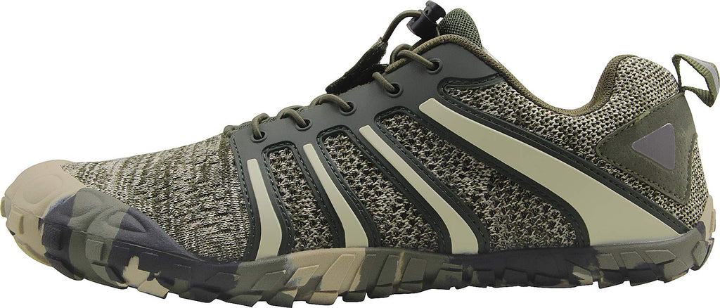 Oranginer Men's Barefoot Shoes Lightweight Athletic Trail Running Shoes Men Camouflage Size 10