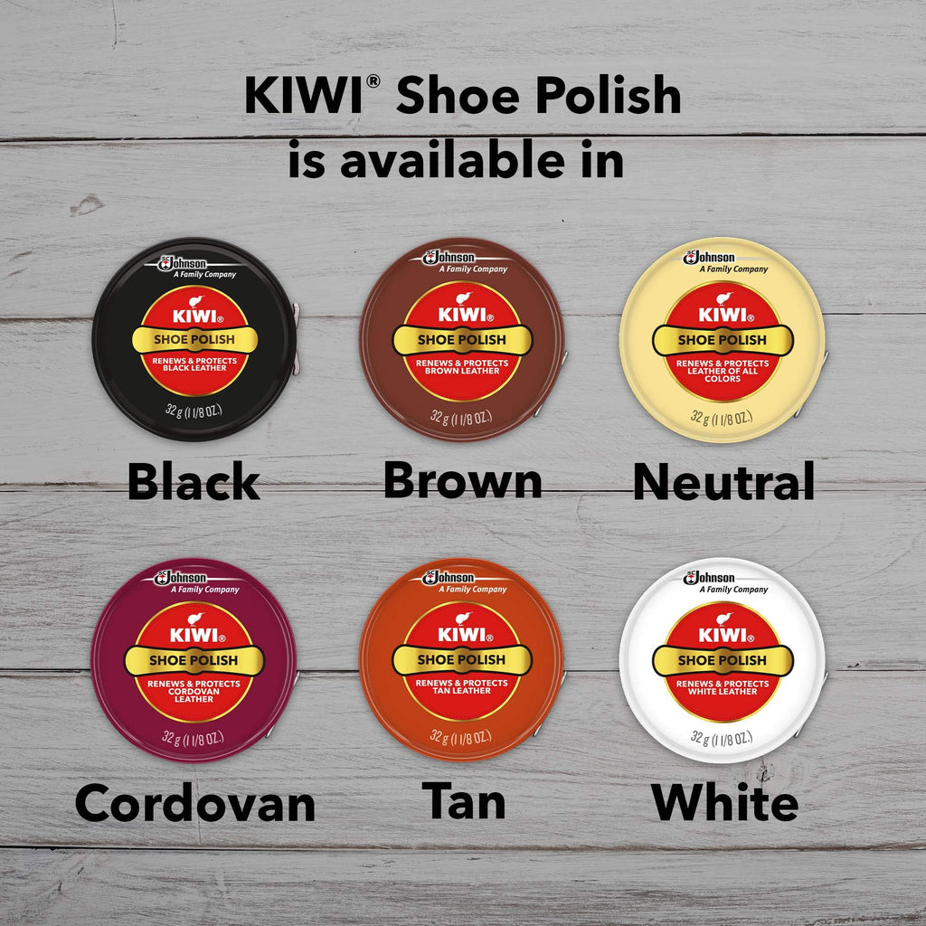 Kiwi Neutral Shoe Polish, 1-1/8 oz