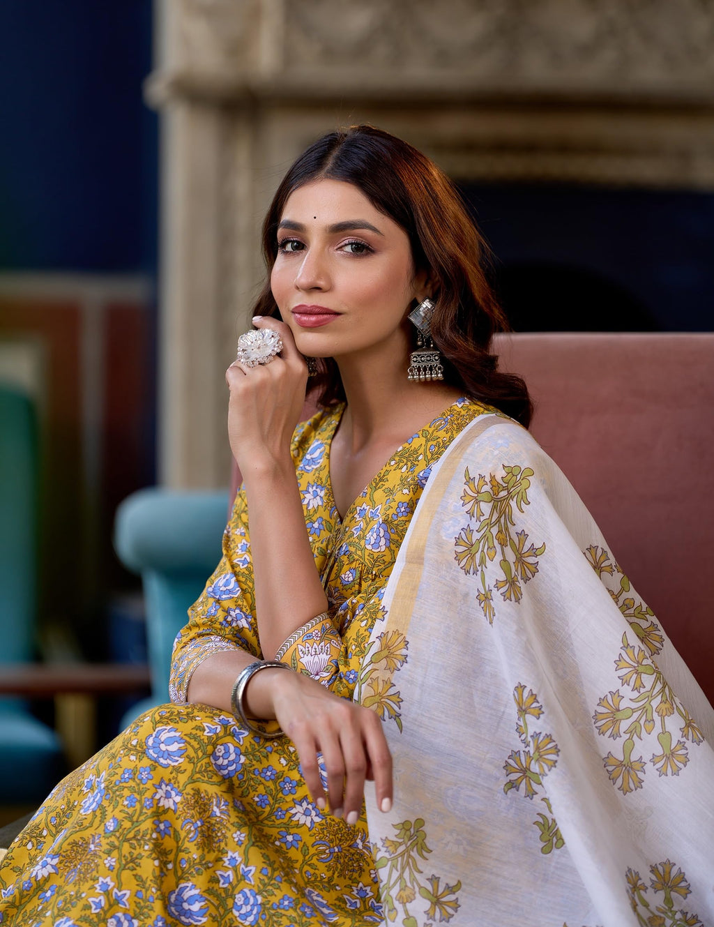 Klosia Viscose Women Printed Kurta Pant With Dupatta | Ethnic Set | Kurta Set For Women | Kurta Set With Dupatta