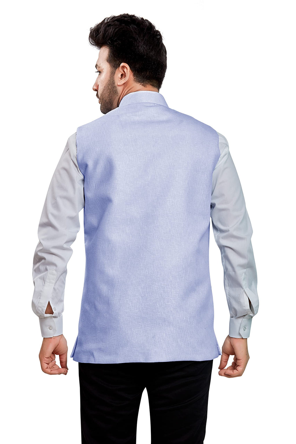 BE ACTIVE Mens Linen Blend Nehru Jacket With Mandarin Collar || Ethnic Koti For Men || Men Koti Formal|| Men Koti Wedding (RFKT