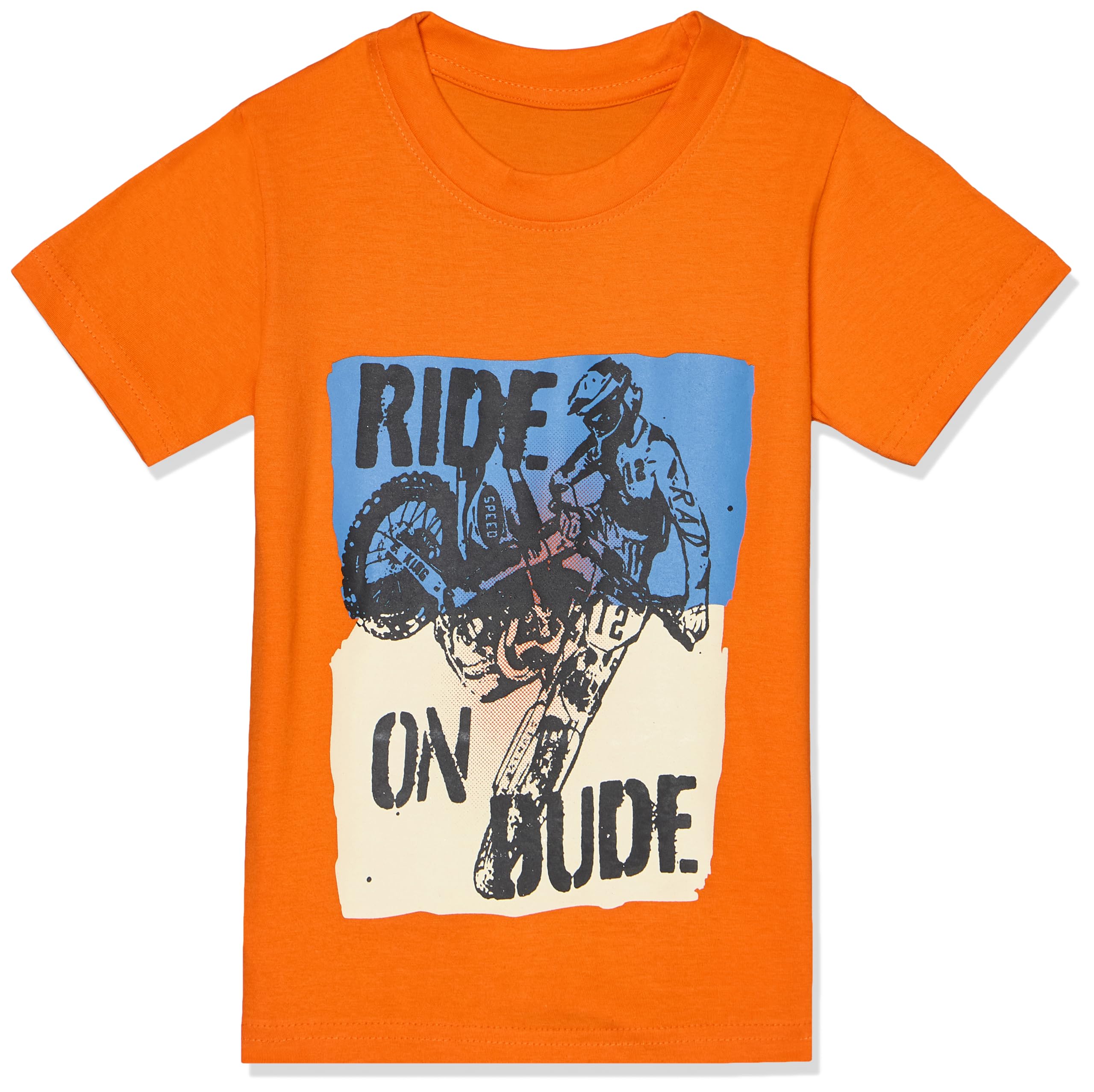 T2F Boys Cotton Printed Regular Fit T-Shirt (Pack 0f 5)