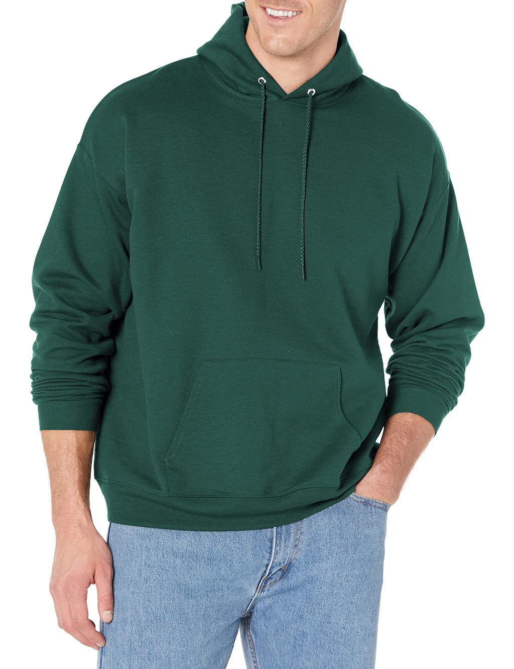 Hanes mens Pullover Ecosmart Hooded athletic sweatshirts, Deep Forest, 3X-Large US