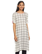 Aurelia Women Rayon Regular Fit Kurta (20Fea11185-501165_White_X-Small)