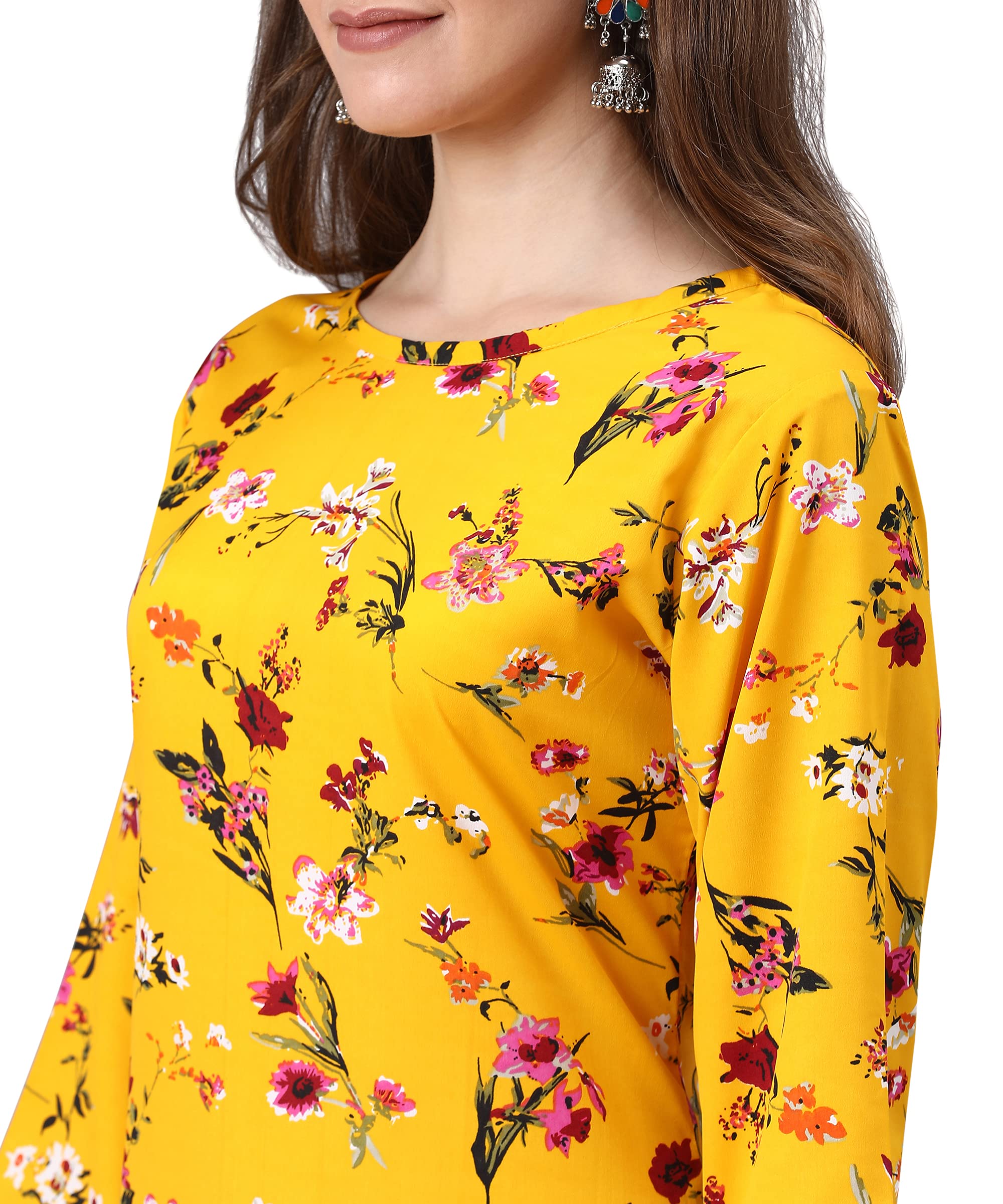 Lookmark Crepe Women Straight Kurti