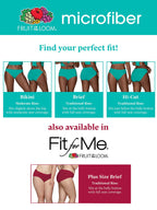 Fruit of the Loom Women's Size Underwear, Hi Cut-Microfiber-Assorted, 13 Plus