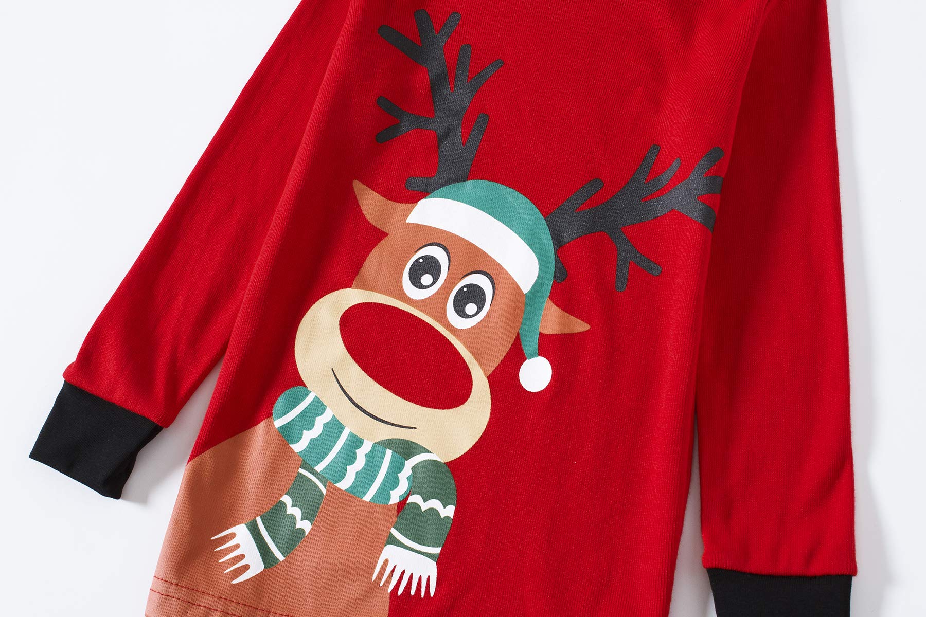 Family Feeling Baby Girls Boys Long Sleeve Christmas Pajamas Sets 100% Cotton Pyjamas Toddler Infant Kids 12-18 Months Reindeer