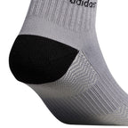 adidas Originals Men's Originals Roller 3-Pack Crew, Light Onix Grey/Black/White, Large