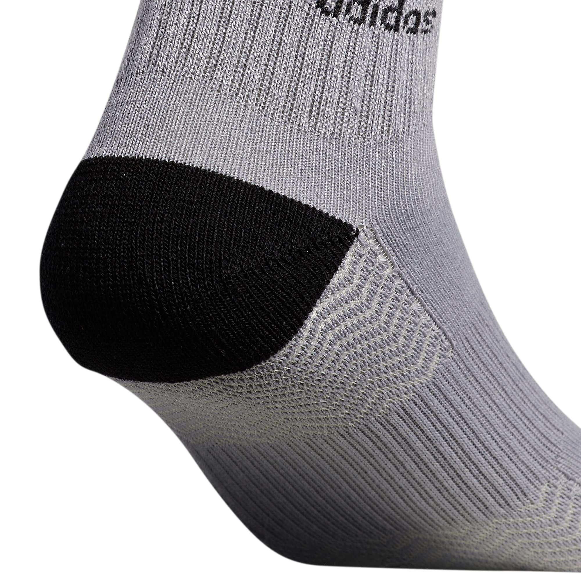 adidas Originals Men's Originals Roller 3-Pack Crew, Light Onix Grey/Black/White, Large