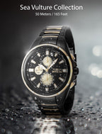 Invicta Men's Analog Quartz Watch with Stainless Steel Strap 47823, Black, Modern