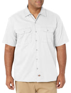 Unisex Short-Sleeve Work Shirt - BLAcK - S(D0102H7MF0T)