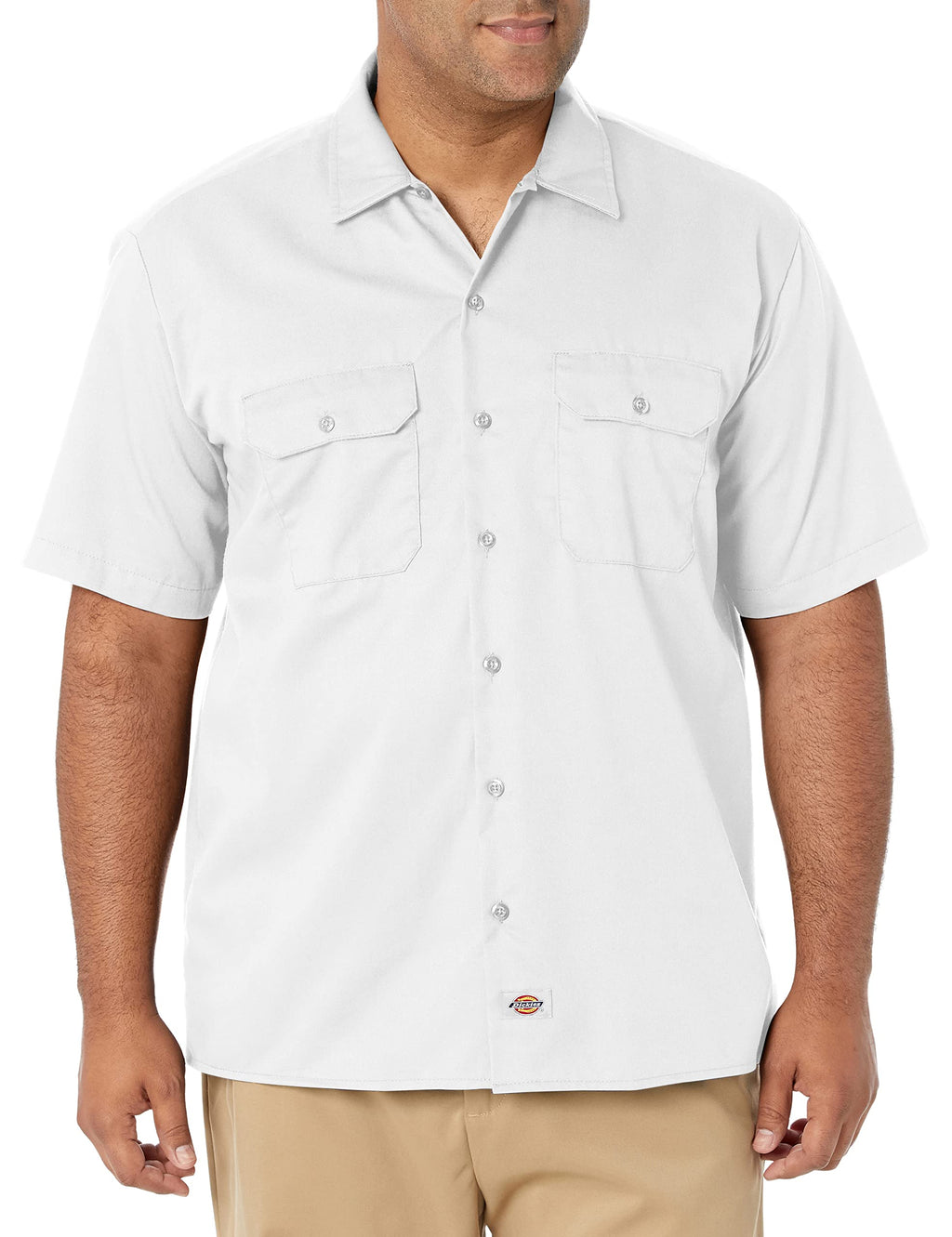 Unisex Short-Sleeve Work Shirt - BLAcK - S(D0102H7MFB2)
