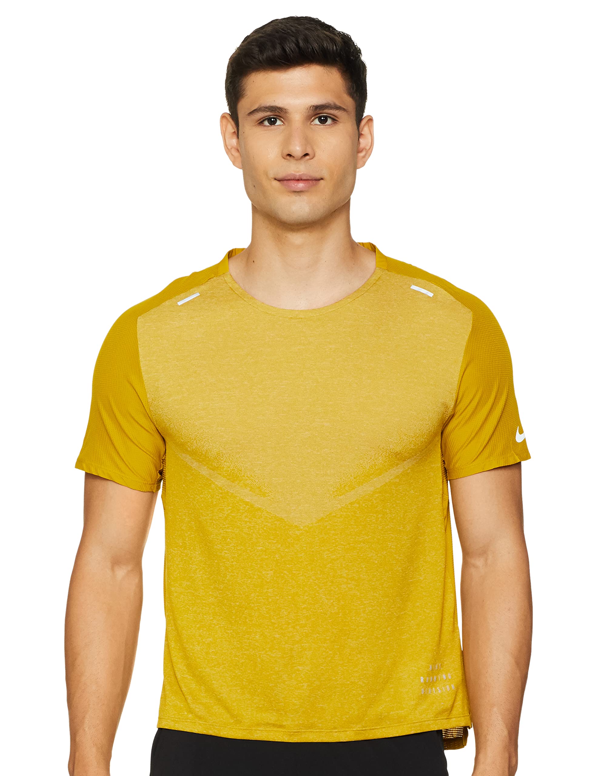 Nike Polyester Solid Regular Short Sleeve Top Men T-Shirts