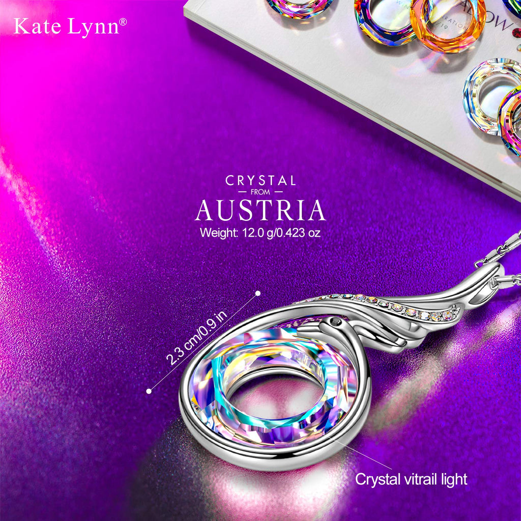 Kate Lynn Christmas Gifts for Wife Phoenix Necklace for Women Crystal Pendant Necklace for Women Birthday Mom Jewelry for Teen G