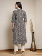 Stylum WomenS Floral Printed Cotton A-Line Kurta