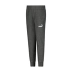 PUMA Boys' Core Logo Jogger, Side Seam Pockets, Elastic Waistband, Pull On Pant, Charcoal Grey, 5